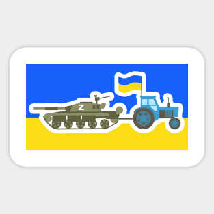 Трактор и танк Sticker